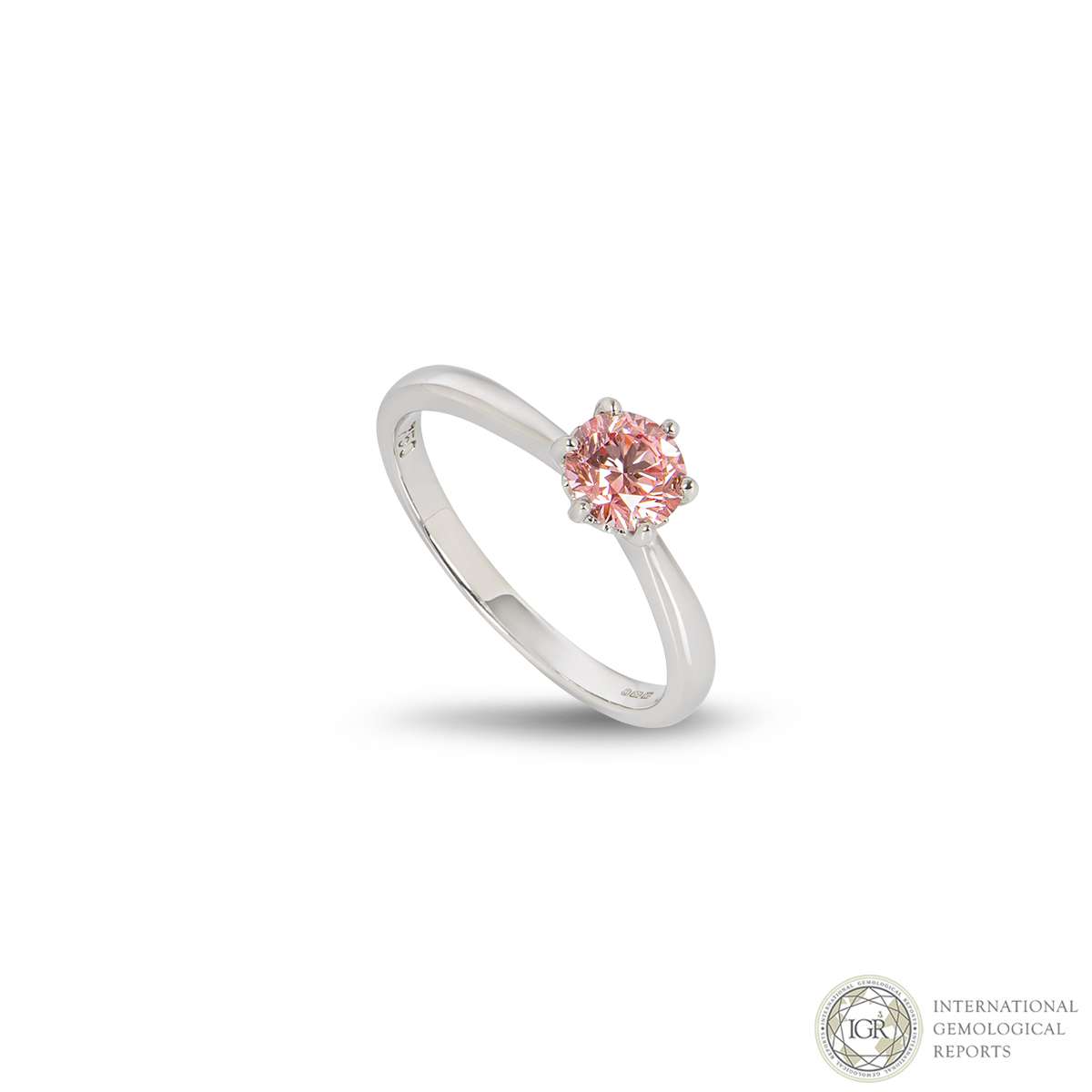 Platinum Engagement ring natural fancy vivid pink radiant diamond 5.84ct  VS1 | eBay